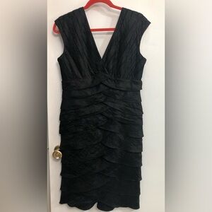 Arianna Papell Black Cocktail Dress Sz 12
